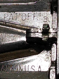 Vtg 1951 Gillette Black Tip Super Speed Double Edge Safety Razor Date Code W-3
