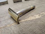 Vtg Gillette Double Ring Double Edge Comb Safety Razor Patented Nov. 15 1904