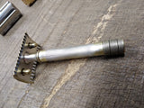 Vtg Gillette Double Ring Double Edge Comb Safety Razor Patented Nov. 15 1904