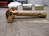 Vtg 1940's Gillette Aristocrat Gold Plated TTO Double Edge Safety Razor V Nice!