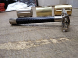 Vtg 1970's Schick Krona Silver Tip TTO Double Edge Safety Razor Nice Shape!