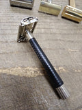 Vtg 1970's Schick Krona Silver Tip TTO Double Edge Safety Razor Nice Shape!