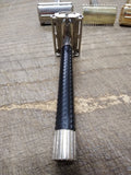 Vtg 1970's Schick Krona Silver Tip TTO Double Edge Safety Razor Nice Shape!