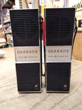 Vtg 2 Pc Lot Granada Super 6 Transistor Walkie Talkie 40" Antenna w/Box Working!