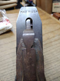 Vtg Unbranded Defiance? C115 USA 9 in Wood Plane Red Handle Smooth Bottom Repair