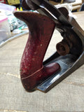 Vtg Unbranded Defiance? C115 USA 9 in Wood Plane Red Handle Smooth Bottom Repair