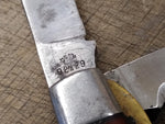 Vtg Boker Tree Brand 9229 USA Electricians Pocket Knife 2 Blades 6.5" Nice Shape