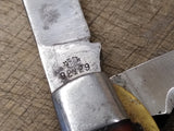 Vtg Boker Tree Brand 9229 USA Electricians Pocket Knife 2 Blades 6.5" Nice Shape