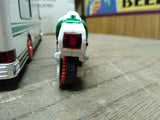 Vtg Hess Gasoline 1998 Toy Truck RV Recreation Van with Motorcycle and Box