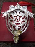 Lenox Sparkle & Scroll DOOR KNOCKER Ornament Crystal Silverplate Very w/Box Nice