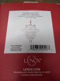 Lenox Sparkle & Scroll DOOR KNOCKER Ornament Crystal Silverplate Very w/Box Nice