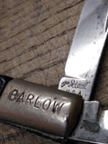 Vtg Barlow The Ideal 2 Blade Pocket Knife 2" and 2.5" Blades 6" Overall Made USA