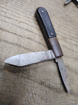 Vtg Barlow The Ideal 2 Blade Pocket Knife 2" and 2.5" Blades 6" Overall Made USA