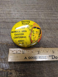 Vtg Shaving Permit Pinback Button 1840-1965 Monaca Area Quasqui Pa Centennial!