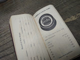 Vtg Antique Williamsport Pa Wire Rope Co Leather Price Calendar Booklet 1923-24