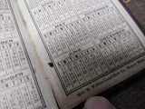 Vtg Antique Williamsport Pa Wire Rope Co Leather Price Calendar Booklet 1923-24
