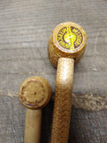 Vtg 2 Piece Missouri Meerschaum Corn Cob Tobacco Pipe Lot 3.25" & 5" #1