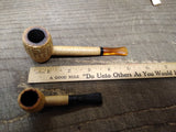 Vtg 2 Piece Missouri Meerschaum Corn Cob Tobacco Pipe Lot 3.25" & 5" #1