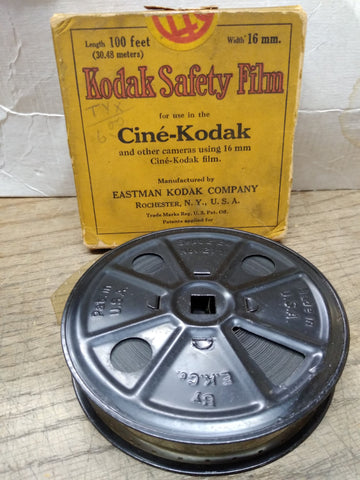 Vtg Antique 1928 Eastman Cine Kodak 1927 Football Game 16mm Safety Film #15 Box