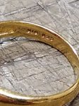 Vtg Gold Over 925 Sterling Silver Pink Sapphire? Size 8 Ring Tested Beautiful!