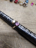 Vtg 925 Sterling Silver Amethyst Stone Size 8 Modernist Ring Tested Very Nice!