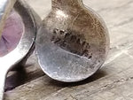 Vtg 925 Sterling Silver Amethyst Stone Size 8 Modernist Ring Tested Very Nice!