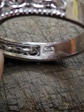 Vtg 925 Sterling Silver Smokey Quartz Stone Size 10 Ring Tested Mexico Very Nice