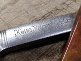 Vtg King Razor Mfg Co Double Temper Indiana Pa Straight Razor USA!