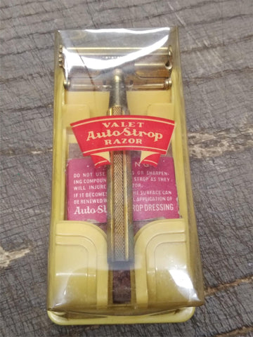 Vtg Valet Auto Strop Safety Razor w/Strop Orig Package Instructions Made in USA!