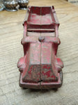 Vtg 1930s Champion Cast Iron Red Toy Delivery Truck Steel Wheels Parts or Repair