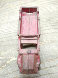 Vtg 1930s Champion Cast Iron Red Toy Delivery Truck Steel Wheels Parts or Repair