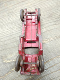 Vtg 1930s Champion Cast Iron Red Toy Delivery Truck Steel Wheels Parts or Repair