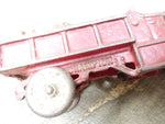 Vtg 1930s Champion Cast Iron Red Toy Delivery Truck Steel Wheels Parts or Repair
