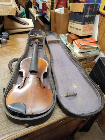 Vtg Vincetius Postiglione Me fecit Neapoli Anno Violin 21.5 in Restoration/Parts