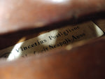 Vtg Vincetius Postiglione Me fecit Neapoli Anno Violin 21.5 in Restoration/Parts