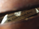 Vtg Vincetius Postiglione Me fecit Neapoli Anno Violin 21.5 in Restoration/Parts