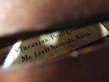 Vtg Vincetius Postiglione Me fecit Neapoli Anno Violin 21.5 in Restoration/Parts