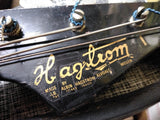 Vtg 1960's Hagstrom Electric 4 String Solid Body Bass Guitar Baby Blue w/Case!!