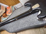 Vtg 1960's Hagstrom Electric 4 String Solid Body Bass Guitar Baby Blue w/Case!!