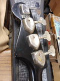 Vtg 1960's Hagstrom Electric 4 String Solid Body Bass Guitar Baby Blue w/Case!!