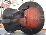 Vtg Harmony 1960's 4 String Acoustic Tenor Guitar Redburst F Hole Restore/Parts
