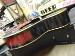 Vtg Harmony 1960's 4 String Acoustic Tenor Guitar Redburst F Hole Restore/Parts