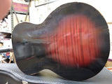 Vtg Harmony 1960's 4 String Acoustic Tenor Guitar Redburst F Hole Restore/Parts