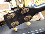 Vtg Harmony 1960's 4 String Acoustic Tenor Guitar Redburst F Hole Restore/Parts