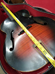 Vtg Harmony 1960's 4 String Acoustic Tenor Guitar Redburst F Hole Restore/Parts