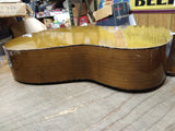 Vtg Guitarras Paracho Acoustic 6 String Guitar Blonde w/Soft Case Restore/Parts