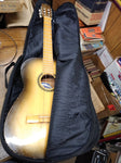 Vtg Guitarras Paracho Acoustic 6 String Guitar Blonde w/Soft Case Restore/Parts