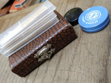 Vtg Unbranded Clarinet with Reeds 26.75" France Ligature Good Cork Keys Work!