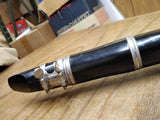 Vtg Unbranded Clarinet with Reeds 26.75" France Ligature Good Cork Keys Work!