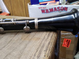 Vtg Unbranded Clarinet with Reeds 26.75" France Ligature Good Cork Keys Work!